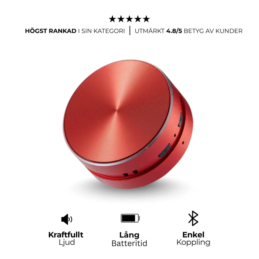MusicPod – Portabel vibrationshögtalare med sugpropp